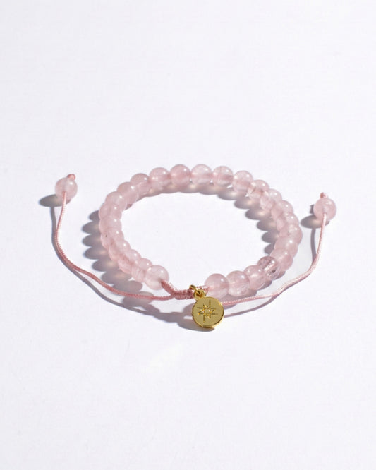 Pulsera Cuarzo Rosa completa