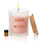 Vela de Cera de Arena Amor